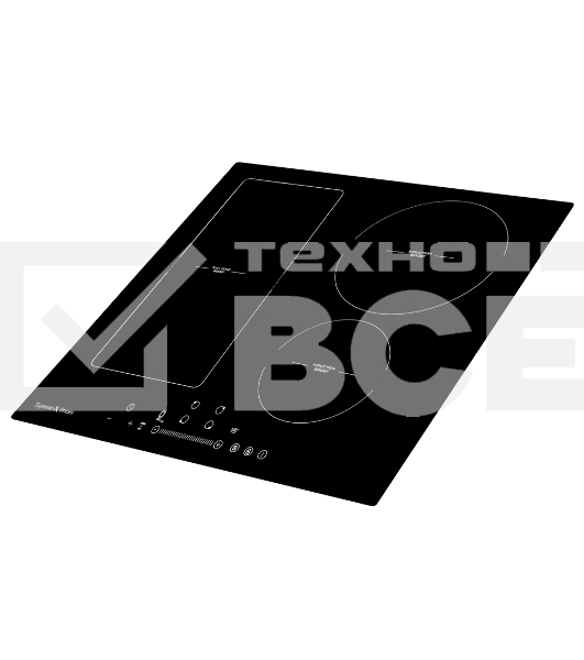 Независимая индукционная стеклокерамическая поверхность Zigmund & Shtain CI 34.6 B