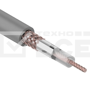Кабель коаксиальный Rexant RG-58 A/U, 50 Ом, Cu/Al/Cu, 64%, бухта 100 м, серый