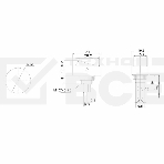 Выключатель клавишный 12V 30А (3с) ON-OFF черный ОВАЛ с красной подсветкой Rexant, фото2