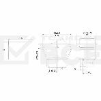 Выключатель клавишный 250V 16А (4с) ON-OFF синий  с подсветкой (RWB-502, SC-767, IRS-201-1)  Rexant Индивидуальная упаковка 1 шт, фото2
