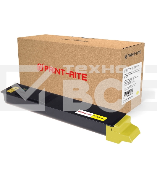 Картридж лазерный Print-Rite TFKA36YPRJ PR-TK-8115Y TK-8115Y желтый (6000стр.) для Kyocera Mita Ecosys M8124cidn/M8130cidn