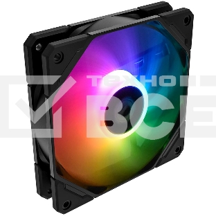 Вентилятор для корпуса ID-Cooling TF-12025-ARGb черный, 120 мм, 1500 об/мин, 30.5 дБ, 4 pin