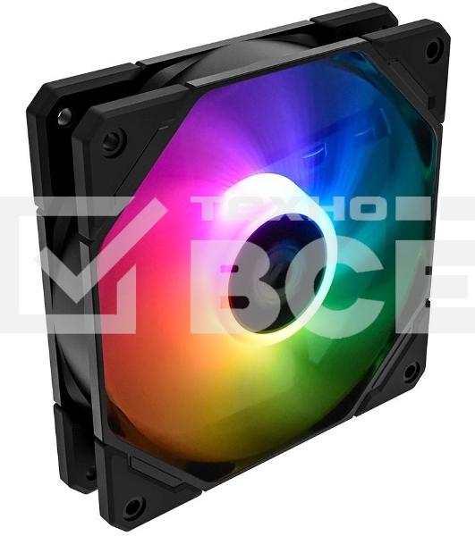 Вентилятор для корпуса ID-Cooling TF-12025-ARGb черный, 120 мм, 1500 об/мин, 30.5 дБ, 4 pin