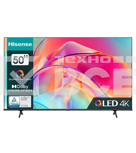 Телевизор Hisense 50' 50E7KQ черный QLED UHD 60Hz Smart