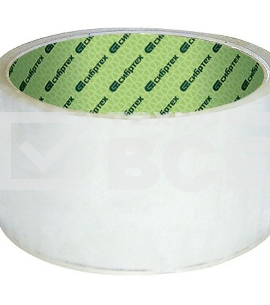 Клейкая лента Сибртех 48 мм х 25 м, прозрачный