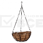 Кашпо подвесное с декором Palisad с кокосовой корзиной, диаметр 25 см, фото2
