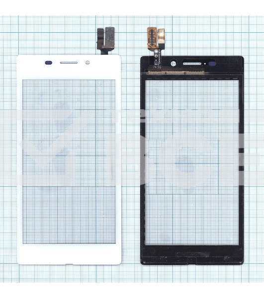 Сенсорное стекло (тачскрин) для Sony Xperia M2 Aqua белое
