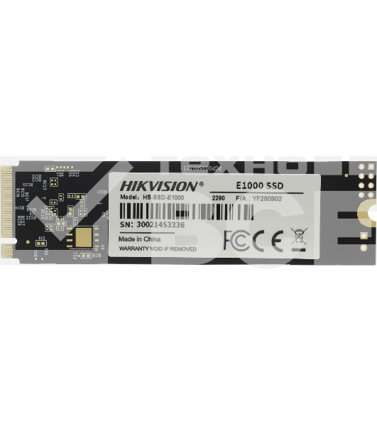 Накопитель SSD Hikvision HS-SSD-E1000/1024G Hiksemi, 1Tb, PCIe 3.0 x4, M.2 2280, NVMe, R/W 2100/1800