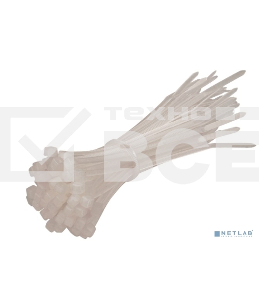 Стяжка нейлоновая Exegate EX253848RUS неоткрывающаяся CV-150W, 150 мм, упак. 100 шт белый