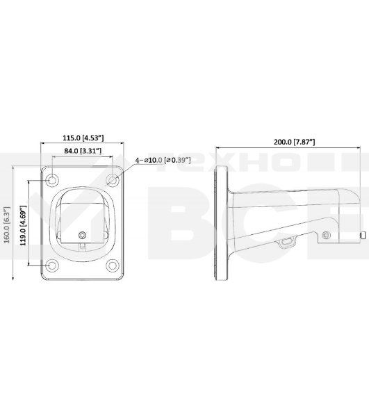 Кронштейн Dahua DH-PFB305W