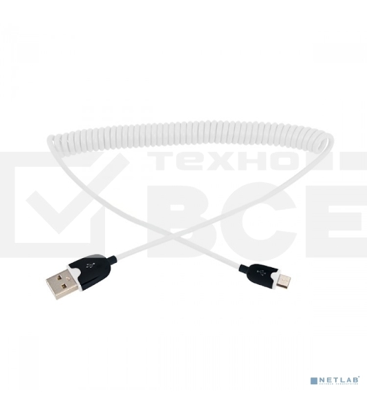 Кабель Rexant (18-4301) USB кабель универсальный microUSB шнур витой 1,5М белый 