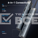Мультифункциональный хаб Vention USB-C 6 в 1, шт., фото 1