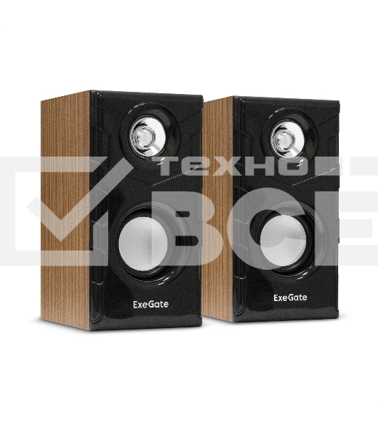 Акустическая система 2.0 ExeGate EX289694RUS Tango 316 (питание USB, 2х3Вт (6 Вт RMS), 80-20000Гц, дерево)