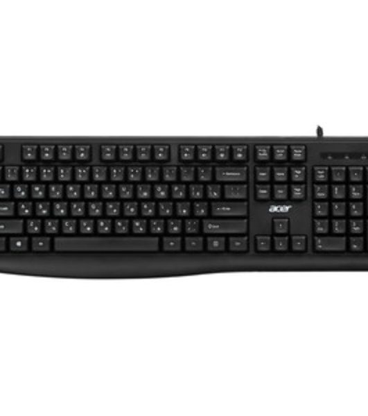 Клавиатура проводная Acer OKW301 (ZL.KBDCC.01A), USB, черный