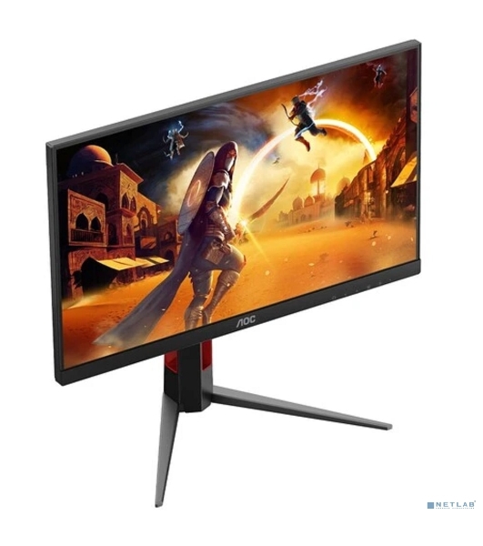 Монитор 23.8' AOC 24G4HA IPS 1920x1080, 200 Гц, 0.5 мс, 16:9, 300 кд/м², 2xHDMI 2.0, DP 1.4, 3.5 Jack, динамики (2x2 Вт), HDR10, G-Sync, черный
