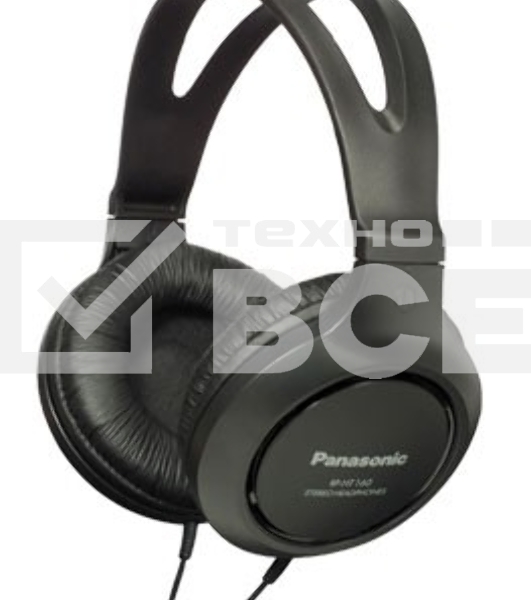 Наушники мониторные Panasonic RP-HT161E-K 2м черный проводные (оголовье)