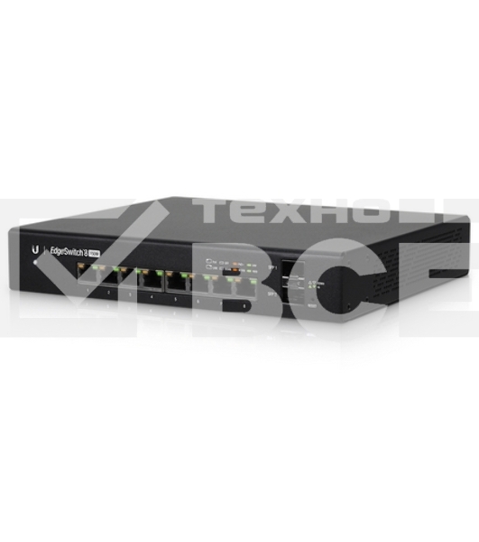 Коммутатор [ES-8-150W-EU] Ubiquiti EdgeSwitch 8 (150W Model) 2х SFP, 8х Gigabit RJ45, Passive PoE 24 В