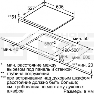 Индукционная варочная поверхность Bosch PXX675DV1E черный