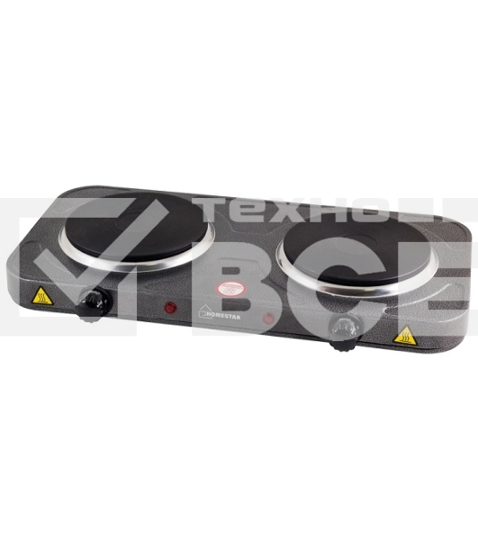 Плита настольная электрическая Homestar HS-1104 1000+1000Вт Ф155+155мм чугун