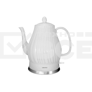 Чайник электрический Centek CT-0064 2.0л, 2150W, супербелая керамика, рельефный корпус