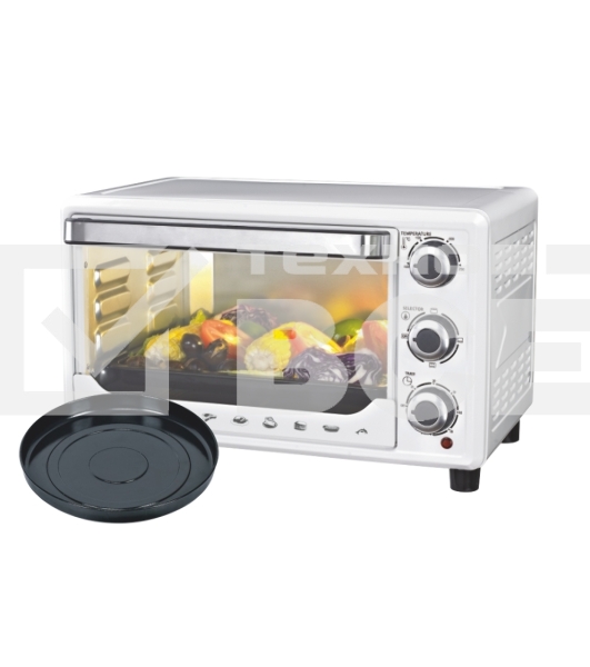 Мини-печь Sakura SA-7000WP 27л, духовка 1500Вт, механ.управление, белый