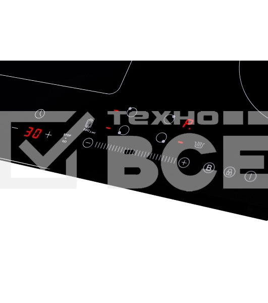 Независимая индукционная стеклокерамическая поверхность Zigmund & Shtain CI 34.6 B