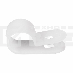 Кабельная скоба под винт Rexant 12 мм, белая, упаковка 50 шт., фото3