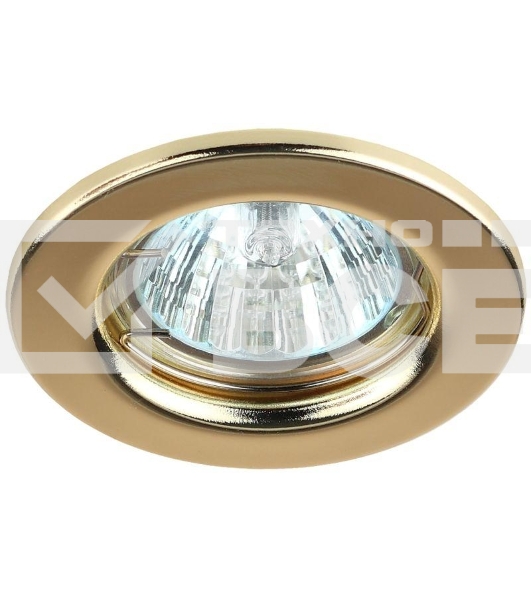 Светильник ЭРА ST1 GD штампован. MR16 12В 50Вт зол.