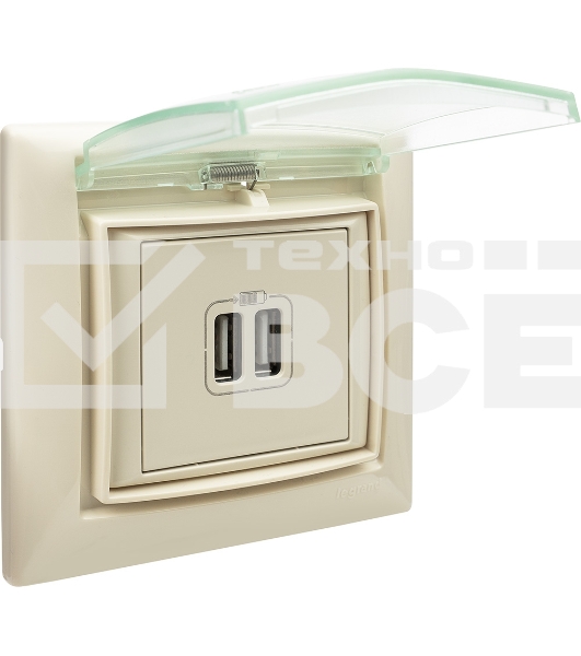 Розетка 2-ая USB 774170 Legrand Valena Сл. кость