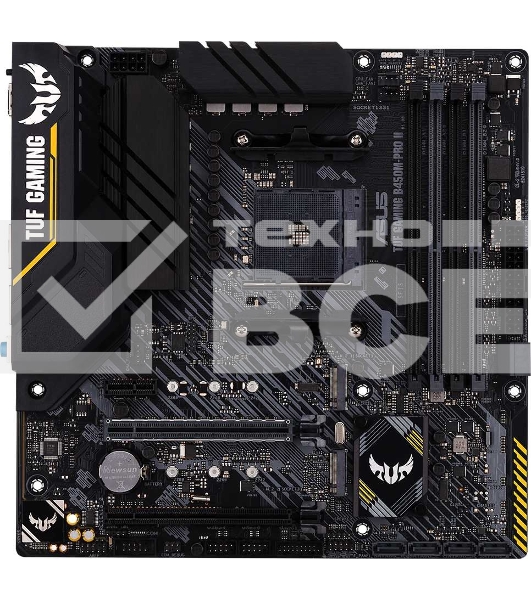 Материнская плата Asus TUF GAMING B450M-PRO II Soc-AM4 AMD B450 4xDDR4 mATX AC`97 8ch(7.1) GbLAN RAID+HDMI+DP