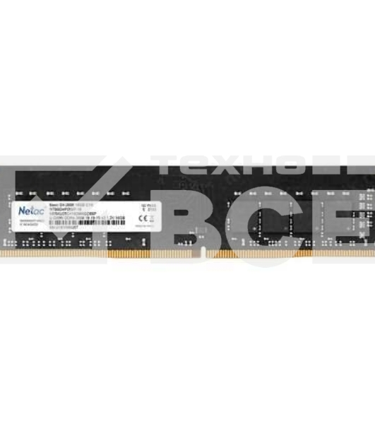 Оперативная память NETAC Basic, DDR4, 16GB (1x16GB), 2666MHz, CL19
