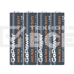 Батарейка GoPower R03 AAA Shrink 4 Heavy Duty 1.5V (4/60/1200), фото5