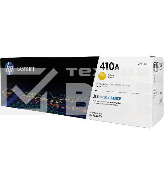Картридж лазерный HP 410A CF412A желтый для LJ Pro M477fdn/M477fdw/M477fnw/M452dn/M452nw 2300 стр.