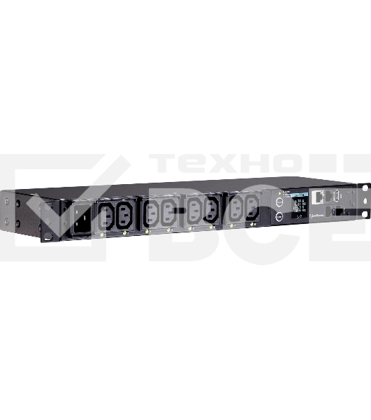 Блок распределения питания CyberPower PDU PDU81005 1U type, 16Amp, plug IEC 320 C20, (8) IEC 320 C13