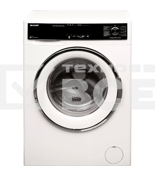 Стиральная машина Sharp ES814RW белый, загрузка фронтальная 8 кг, 1400 об/мин, класс: A+++