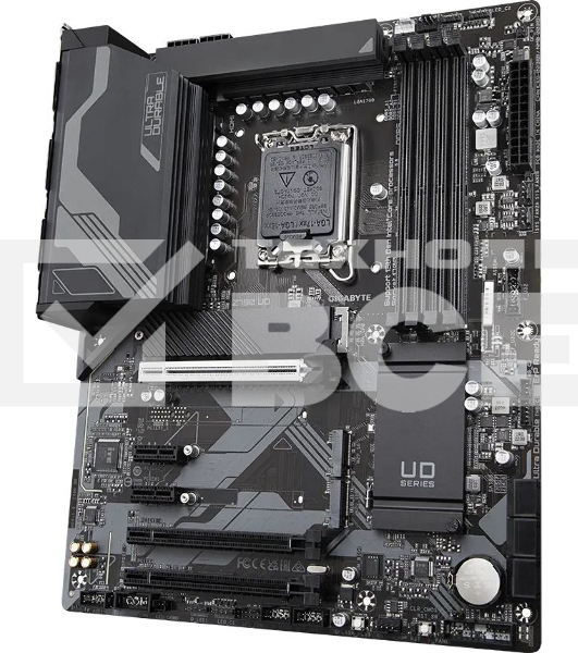 Материнская плата Gigabyte Z790 UD, LGA 1700, Intel Z790, 4xDDR5, 6xSATA, 3xM.2, 1xPCI-E 5.0 x16, 1xPCI-E 4.0 x4, 1xPCI-E 3.0 x1, 1xHDMI, 1xDP, 1x 2.5Gb LAN, 4xUSB-A 2.0, 4xUSB-A 3.2 Gen 1, 1xUSB-A 3.2 Gen 2, 1xUSB-C 3.2 Gen 2x2, 7.1, ATX