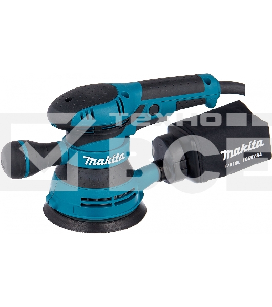 Эксцентриковая шлифовальная машина Makita BO5040 ЭШМ,300Вт,ф125мм,12000об\м,ампл-2.8мм,1.4кг,кор,п\сборник,доп.рукоятка
