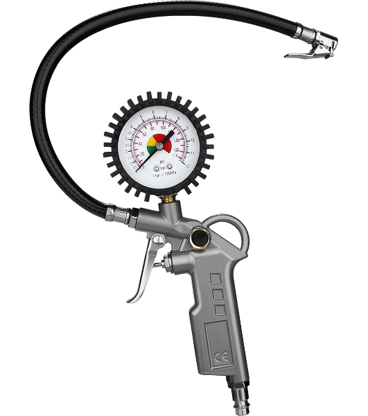 Пистолет для накачки шин Deko DKTG01 100л/мин серый/серебристый