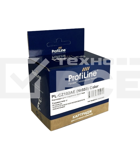 Картридж PL-CZ102AE №650 для принтеров HP DeskJet IA 2515/2516 Color водн ProfiLine
