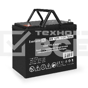Комплект Источник бесперебойного питания EX296002RUS + батарея 75Aч EX282983RUS 2шт (инвертор, синус, для котла, настенный) ExeGate FineSine SX-2500.LCD.AVR.2SH <2500VA/1800W, чистая синусоида, цветной LCD-дисплей, AVR, 2*Schuko, линейно-интерактивный, кр