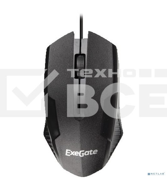 Мышь проводная ExeGate Professional Standard SH-9025 черный, 1000 dpi, USB, кнопки - 3