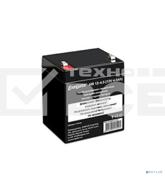 Батарея ExeGate HR 12-4.5 (12V 4.5Ah), клеммы F1