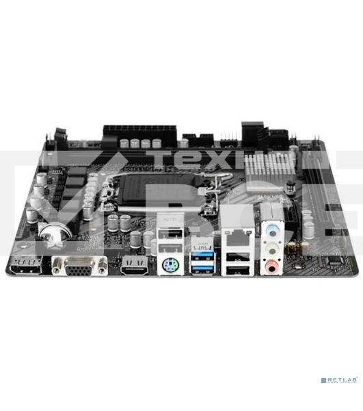 Материнская плата ASRock H610M-HDV, LGA 1700, Intel H610, 2xDDR4, 4xSATA, 1xPCIe 4.0 x16, 1xPCIe x1, 1xHDMI, 1xDP, 1xVGA, 1x 1Gb LAN, 2xUSB-A 3.2 Gen 1, 4xUSB-A 2.0, 3x3.5 мм, 7.1, mATX