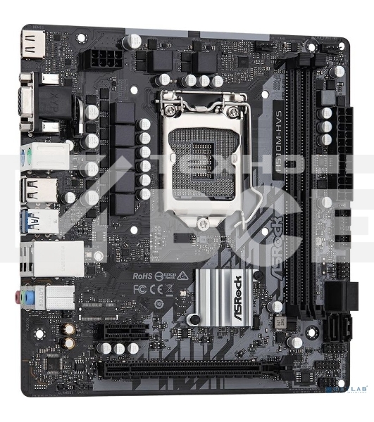 Материнская плата ASRock H510M-HVS R2.0, LGA 1200, Intel H510, 2xDDR4, 4xSATA, 1xPCIe 4.0 x16, 1xPCIe x1, 1xHDMI, 1xVGA, 1x 1Gb LAN, 2xUSB-A 3.2 Gen 1, 4xUSB 2.0, 3x3.5 мм, 7.1, mATX