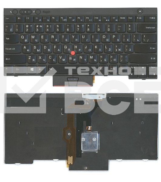 Клавиатура для ноутбука Lenovo ThinkPad T430 T430I X230 T530 L430 L530 черная с подсветкой