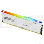 Оперативная память Kingston Fury Beast, DDR5, 32GB (1x32GB), 5600MHz, CL40, с радиаторами, RGB, белый, фото3