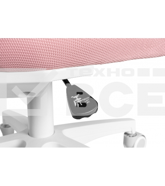 Кресло детское Cactus CS-CHR-3594PK розовый крестов. пластик белый