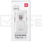 Точилка для карандашей электрическая Deli E71202, 1 отверстие, пластик, белый (батарея), фото4