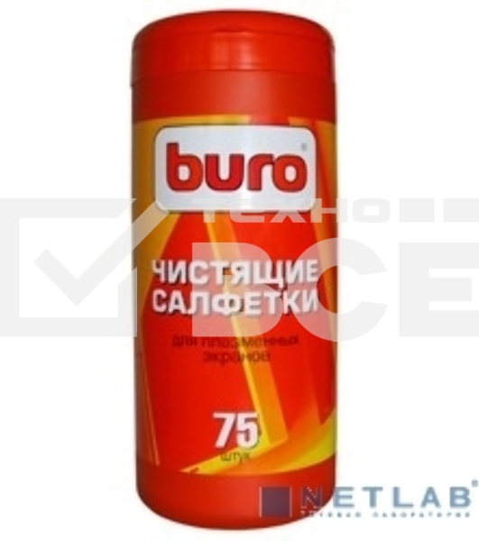 Салфетки Buro BU-Tpsm для экранов плазменных телевизоров туба 75шт влажных