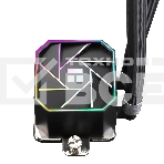 Система жидкостного охлаждения Thermaltight Aqua Elite 120 V3 (120mm, Black, ARGB/ Fans: 1x120mm, 66.17CFM, 25.6dBA, 1500RPM/ Pump height 53mm, 23dBA, 3300RPM, Rad thickness 27mm/ S: 1700, 1200, 20XX, 115X, AM5, AM4), фото5